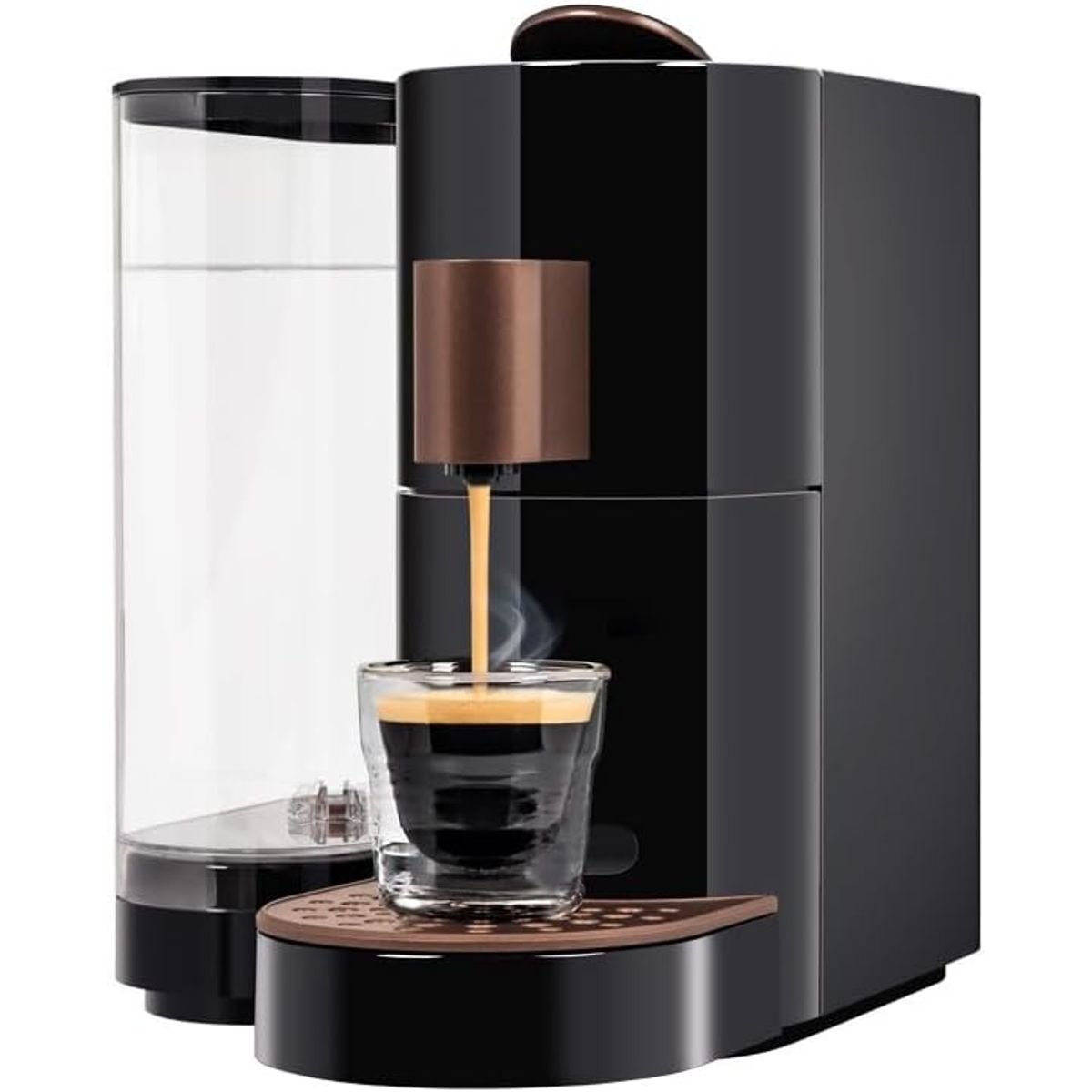 KFee Twins II Single Serve Coffee Espresso Maker   Black Copper