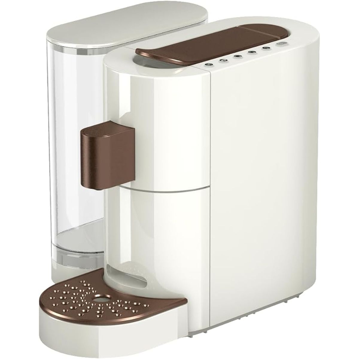 K-Fee Twins II Single Serve Coffee Espresso Maker - White Bronze