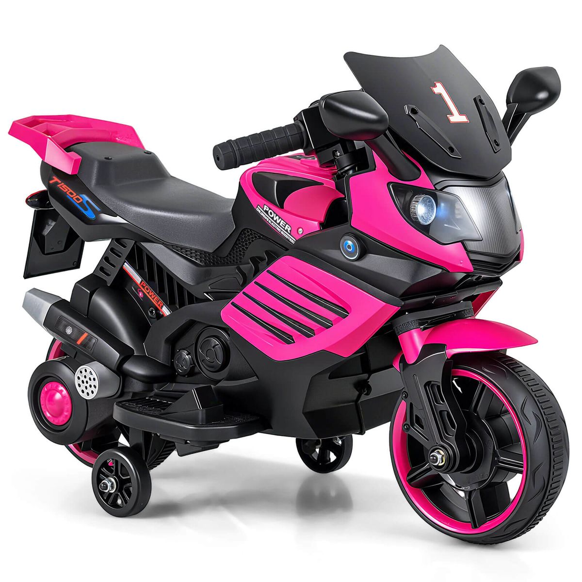 Kids' Ride-On Motorcycle (6V) - Pink