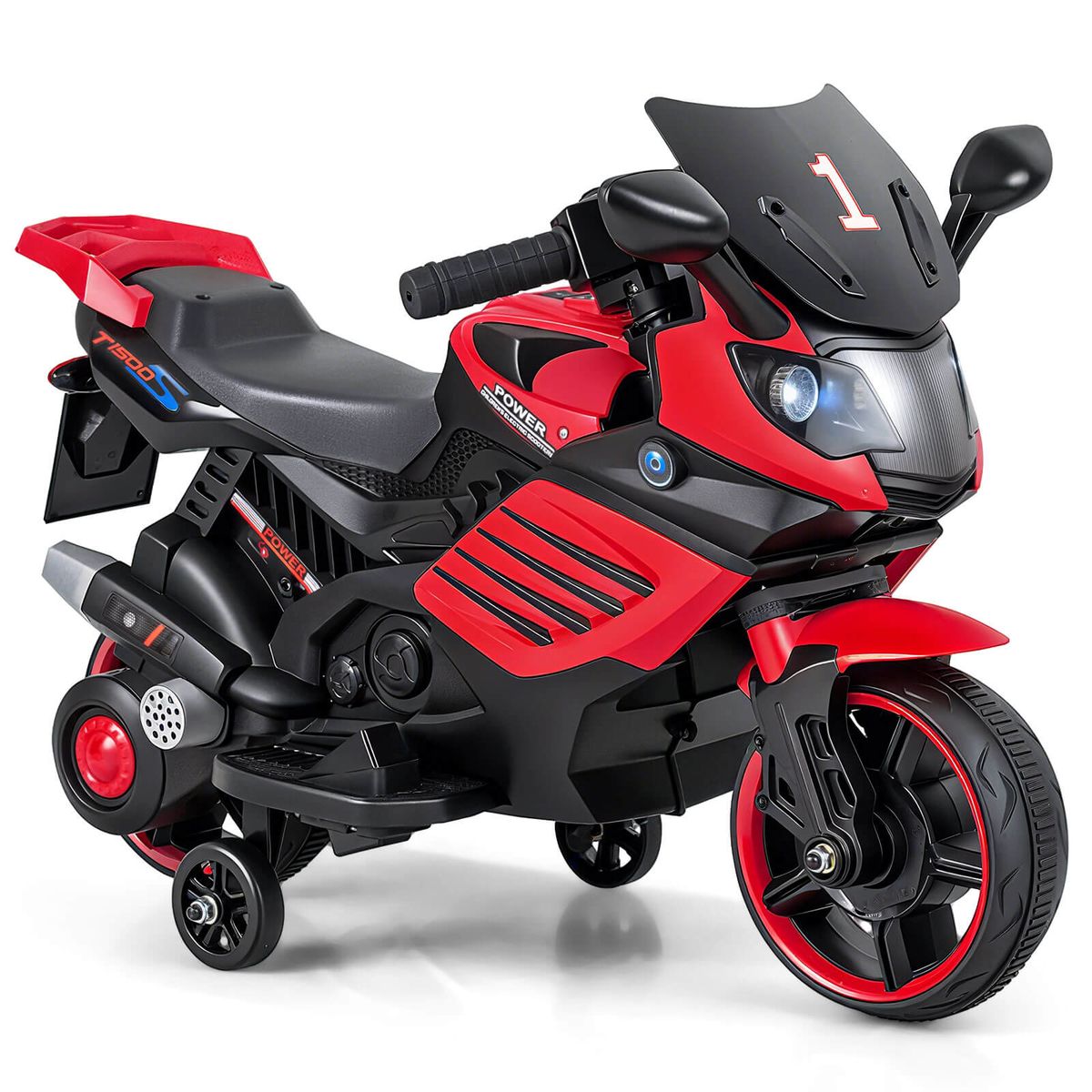 Kids' Ride-On Motorcycle (6V) - Red