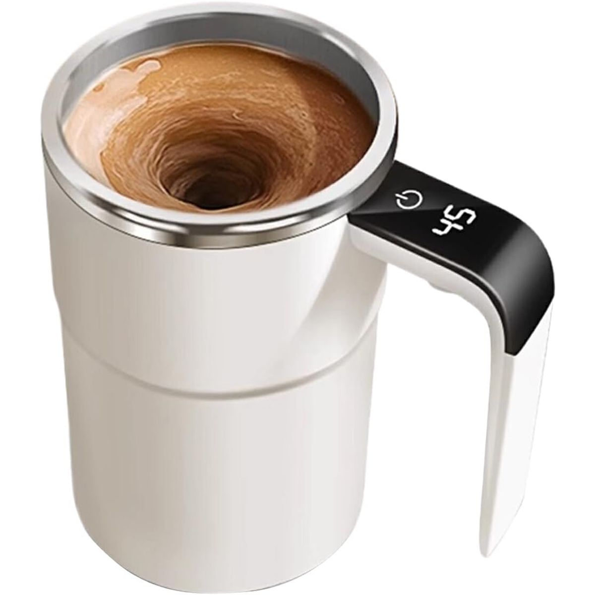 Self-Stirring Coffee Mug - White-image-SKU20919489