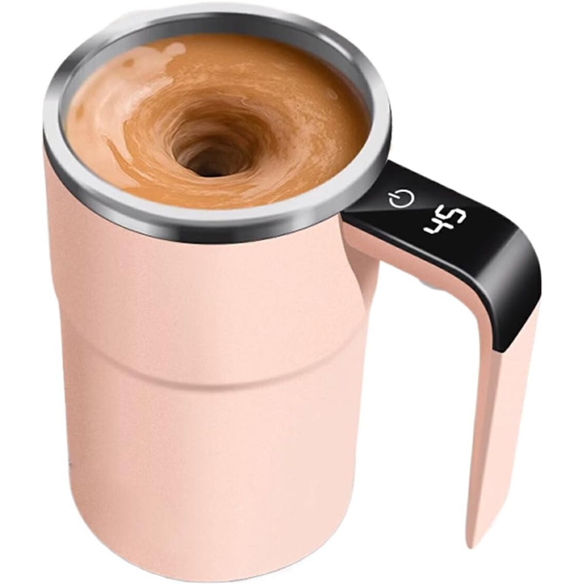 Self-Stirring Coffee Mug - Pink-image-SKU20919490