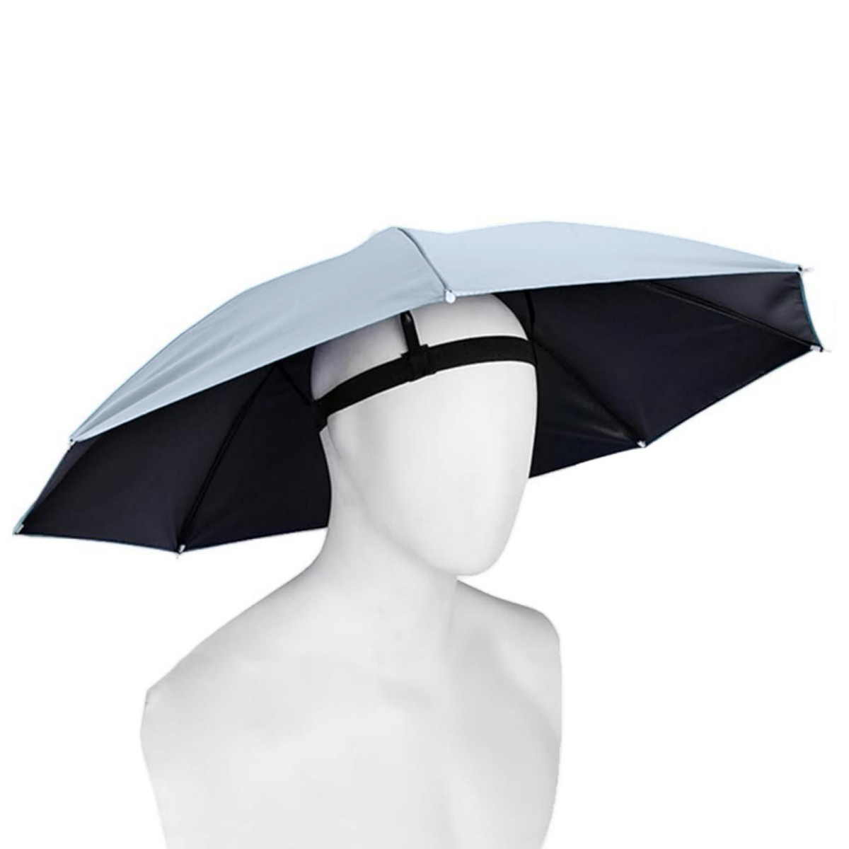 HandsFree Umbrella Hat Sky Blue