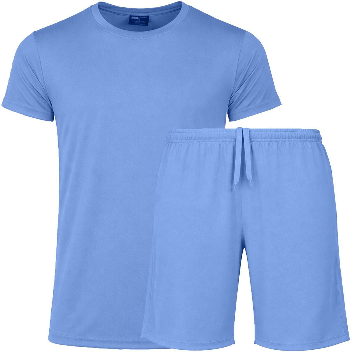 Men’s Athletic Tee & Shorts Set (2 Pieces) - MES-010 - MET020 - LB / S