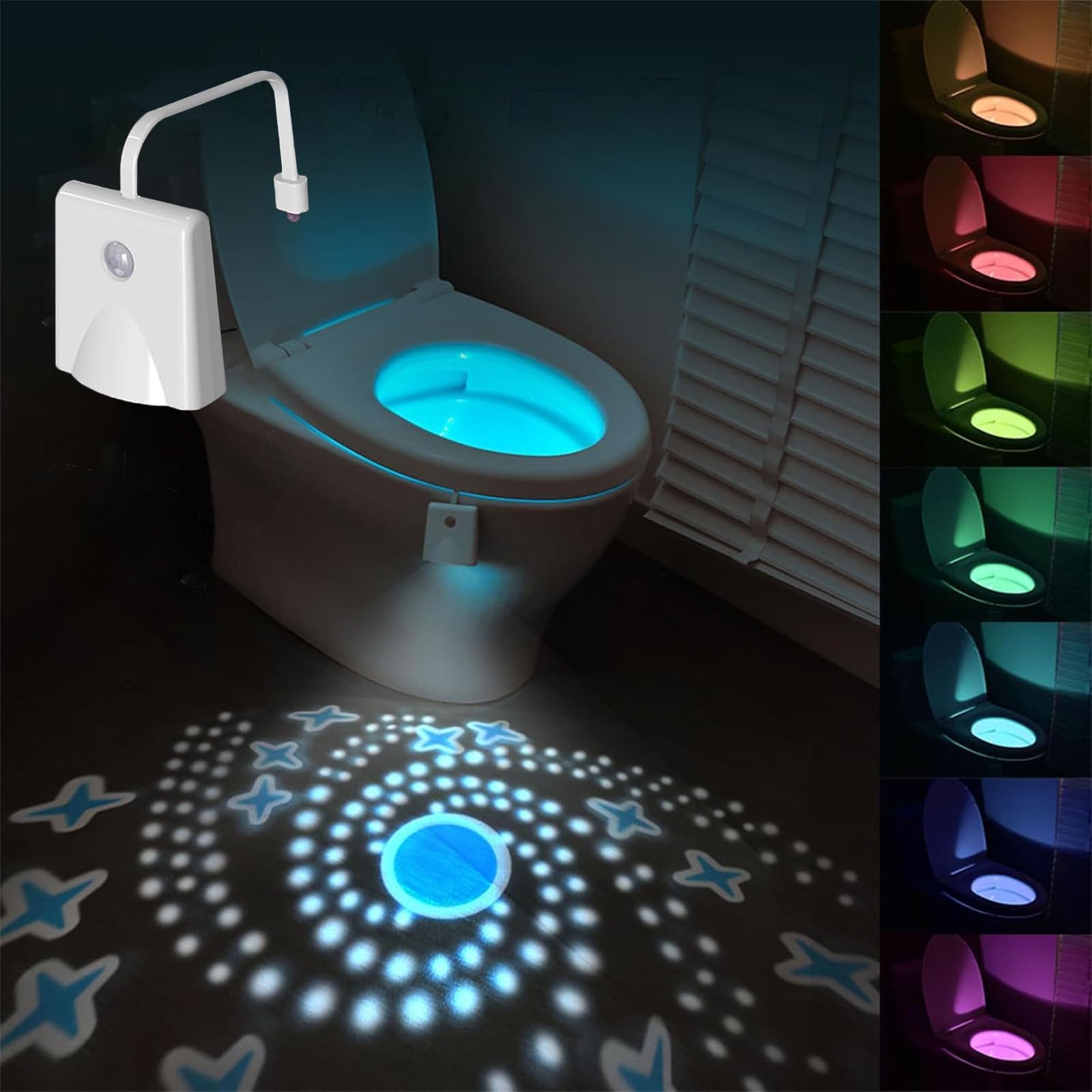 Motion Sensor Toilet Night Light (1- or 2-Pack) - 1 pack