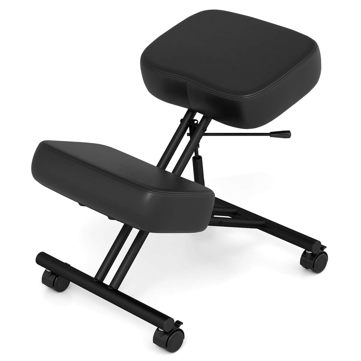 Height Adjustable Kneeling Chair with Angled Seat (1- or 2-Pack) - 1-Piece