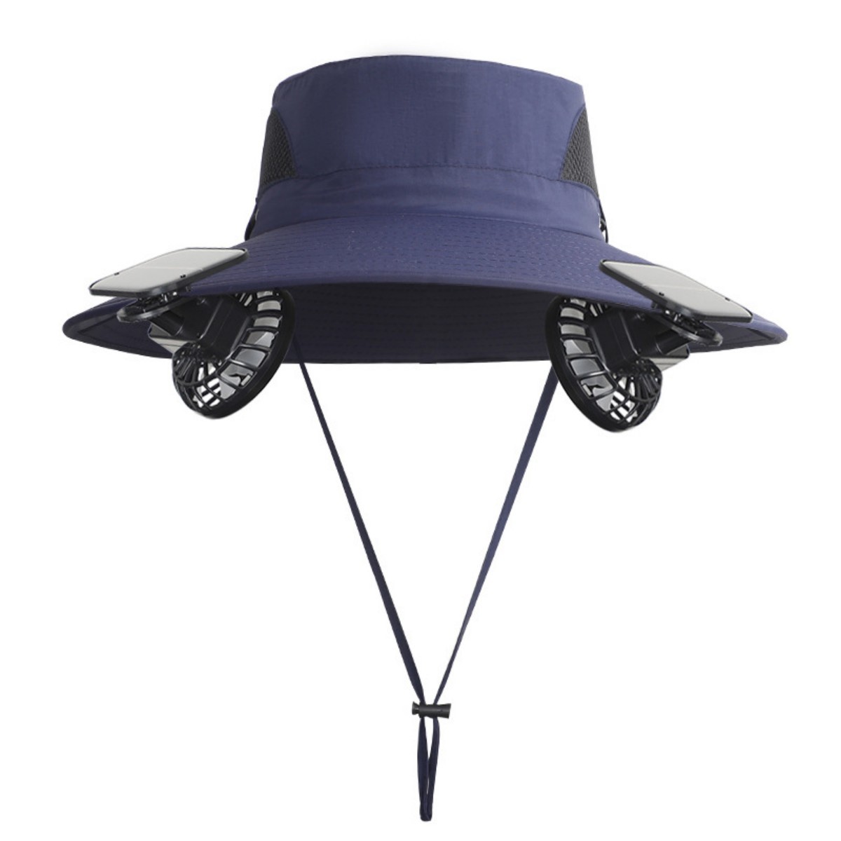Dual-Fan Sun Hat - Navy Blue-image-SKU21439037