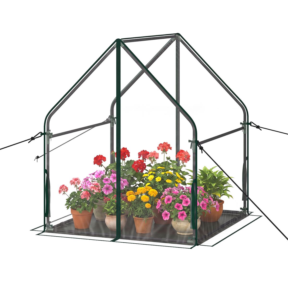 Photos - Greenhouses Costway Portable Mini Green House - 36" x 36" x 43" HCST15238 