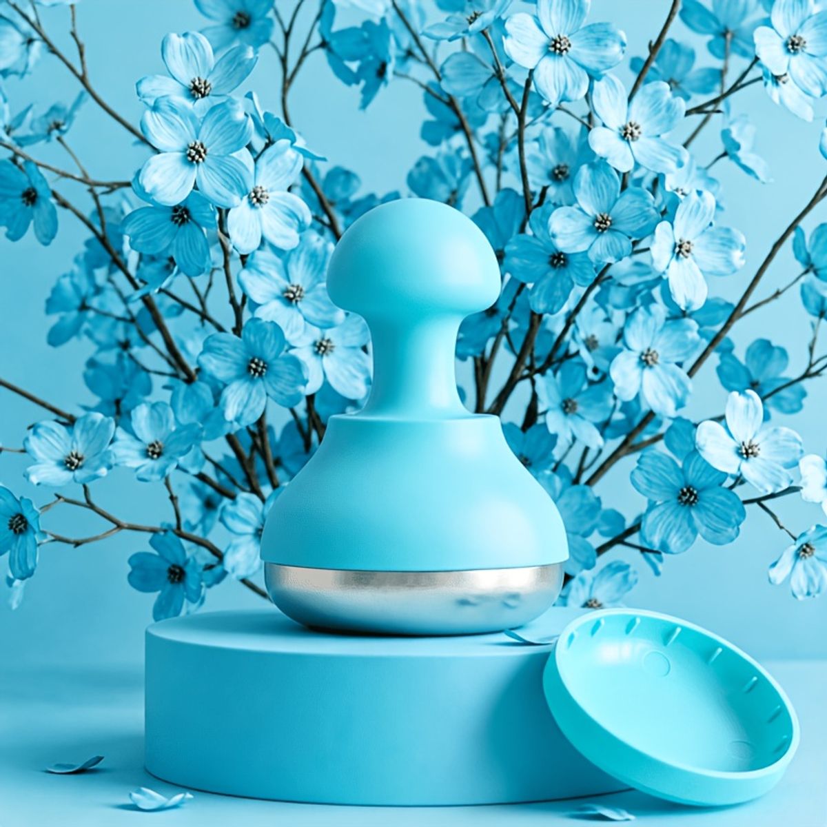 Ice Crystal Facial Massager  Blue