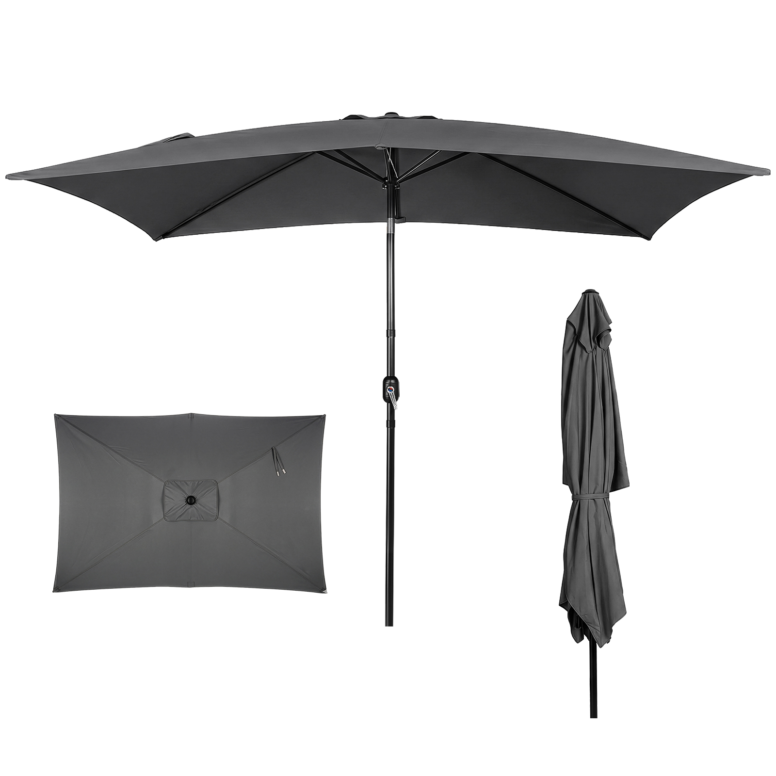 Rectangle Table Umbrella  Gray