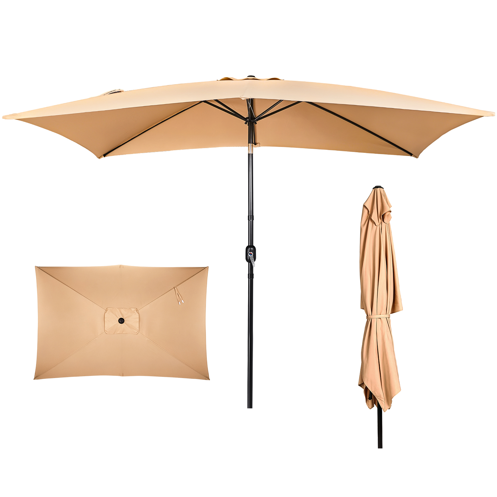 Rectangle Table Umbrella - Khaki