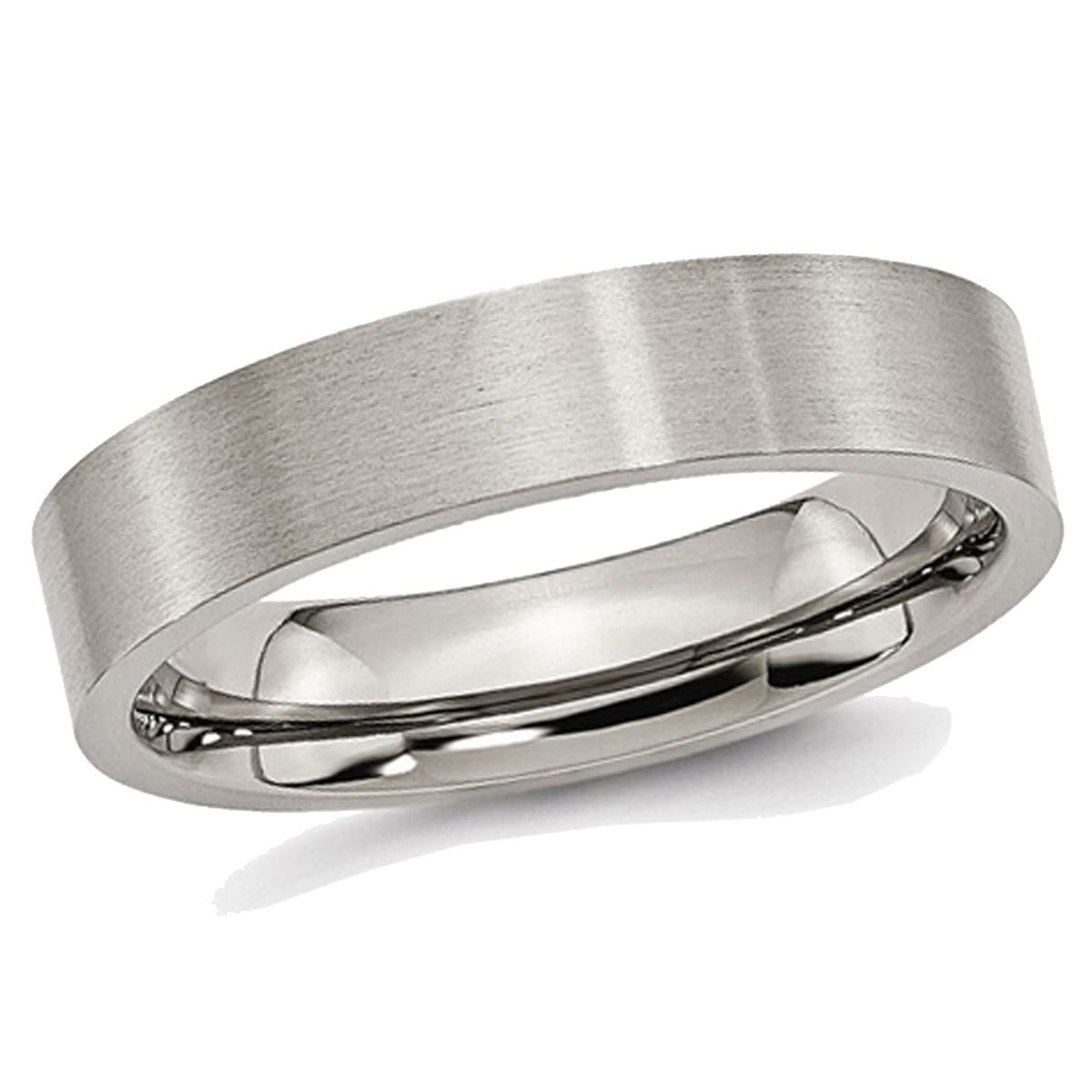Photos - Ring Gem & Harmony Men's 5mm Comfort Fit Titanium Wedding Band - size: 11 28QGG0008GF-11