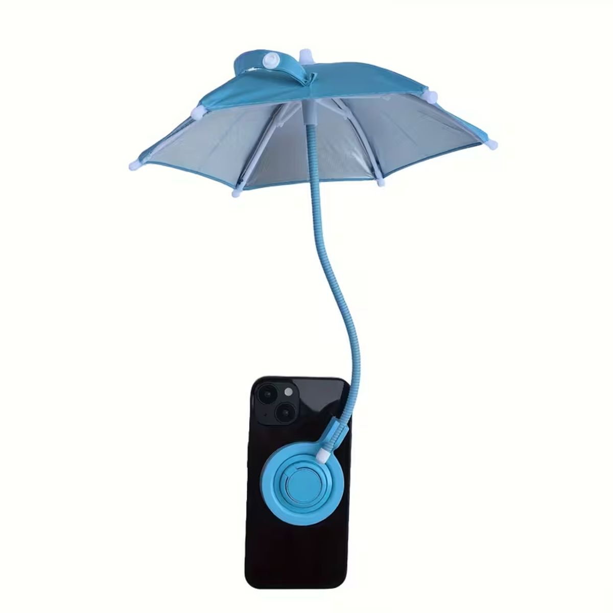 Portable Mini Cell Phone Umbrella   Blue