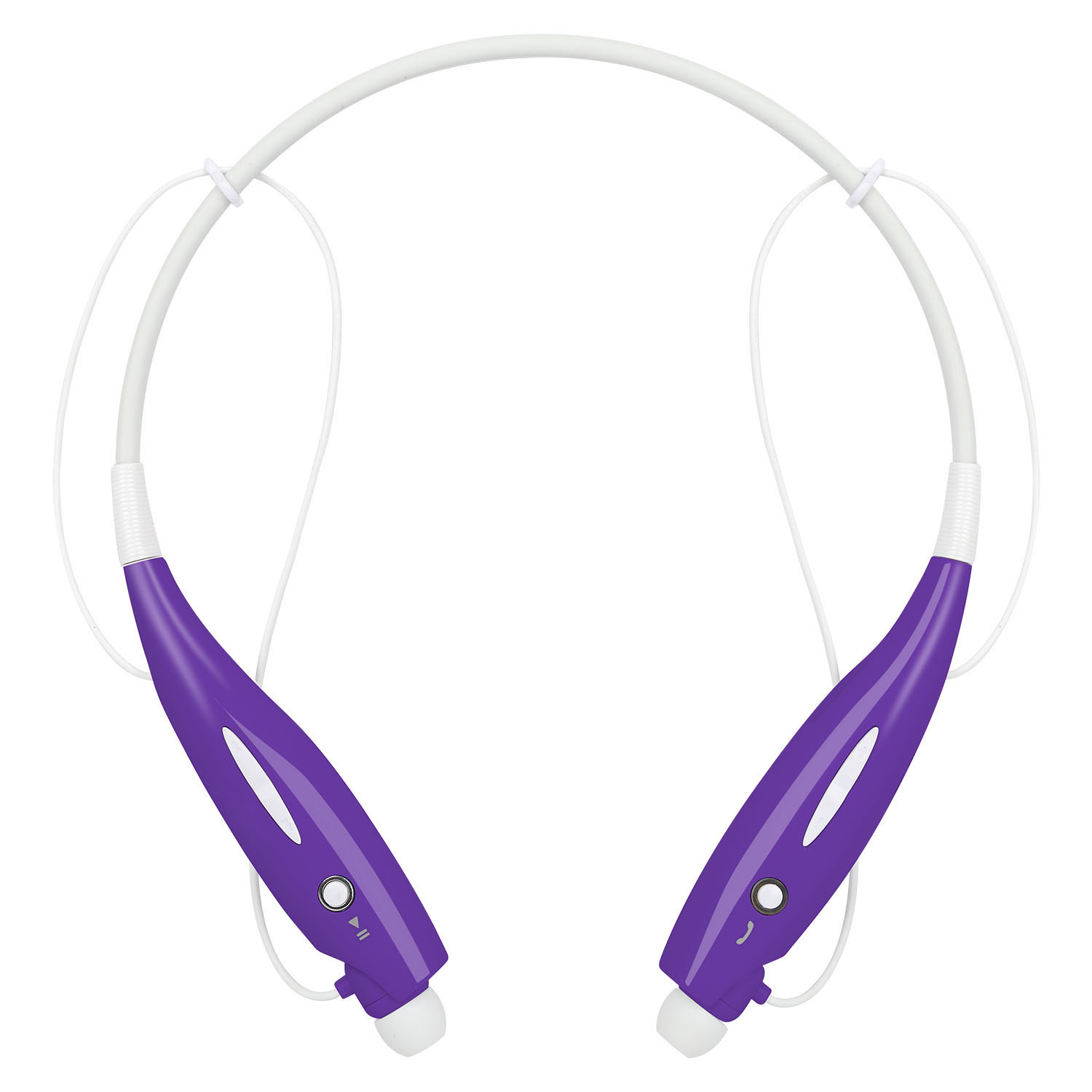 Wireless Neckband Sport Headphones   Purple