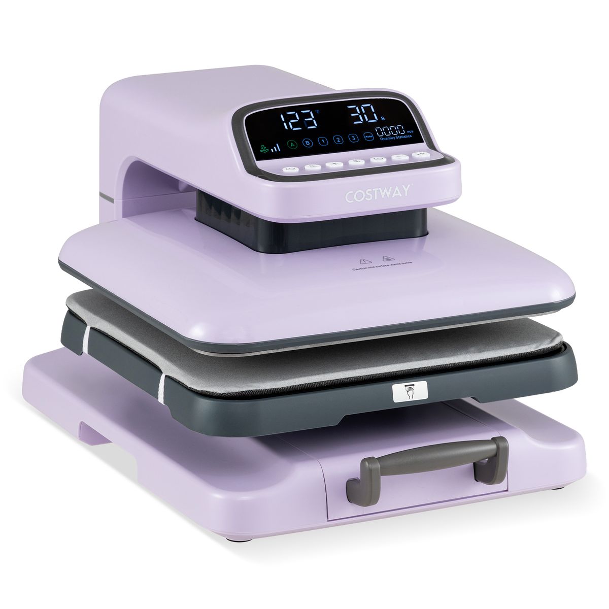 Auto Heat Press Machine  - Pressure Purple