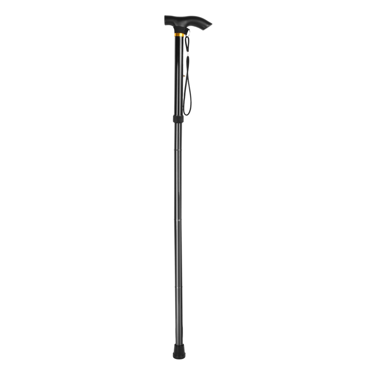 Adjustable Folding Walking Cane - Black