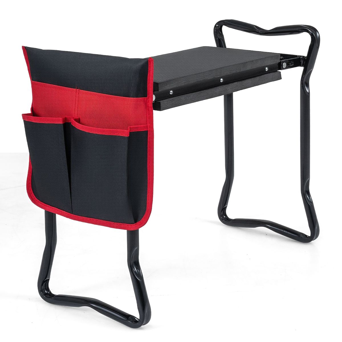 Folding Garden Kneeler and Seat Bench  Red 23 x 11 x 195