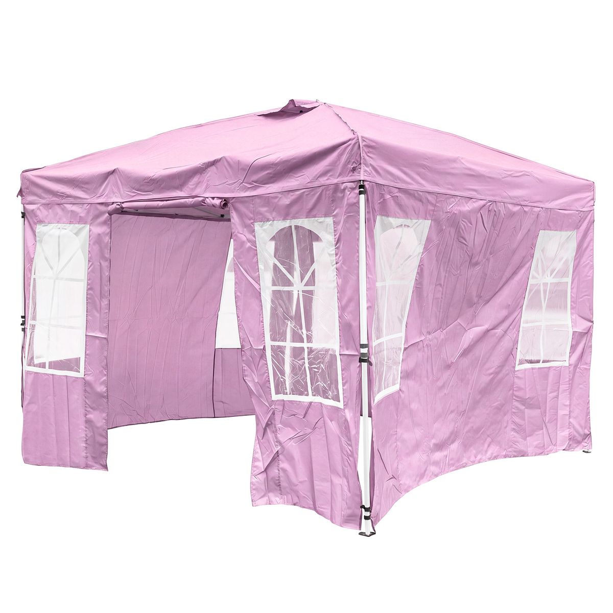 Pop Up Canopy Tent (4 or 8 Sidewalls) - 4 Sidewalls-Pink