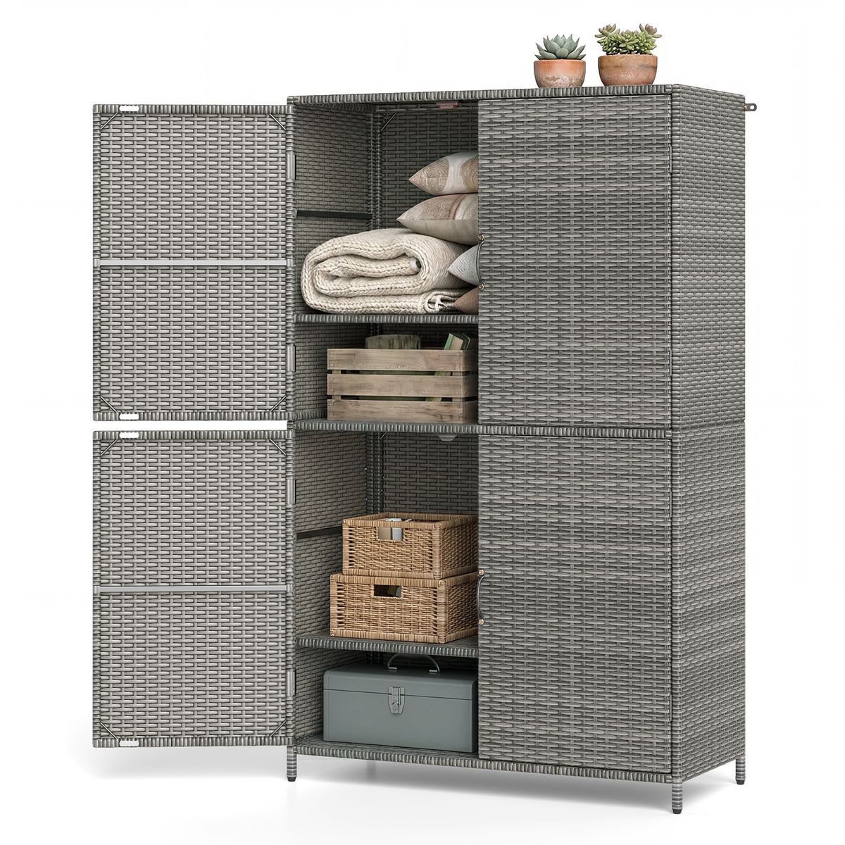 Outdoor Storage Cabinet - Mix Gray