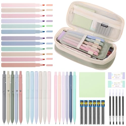 Macaron Stationery Set (44 Pieces) - Green