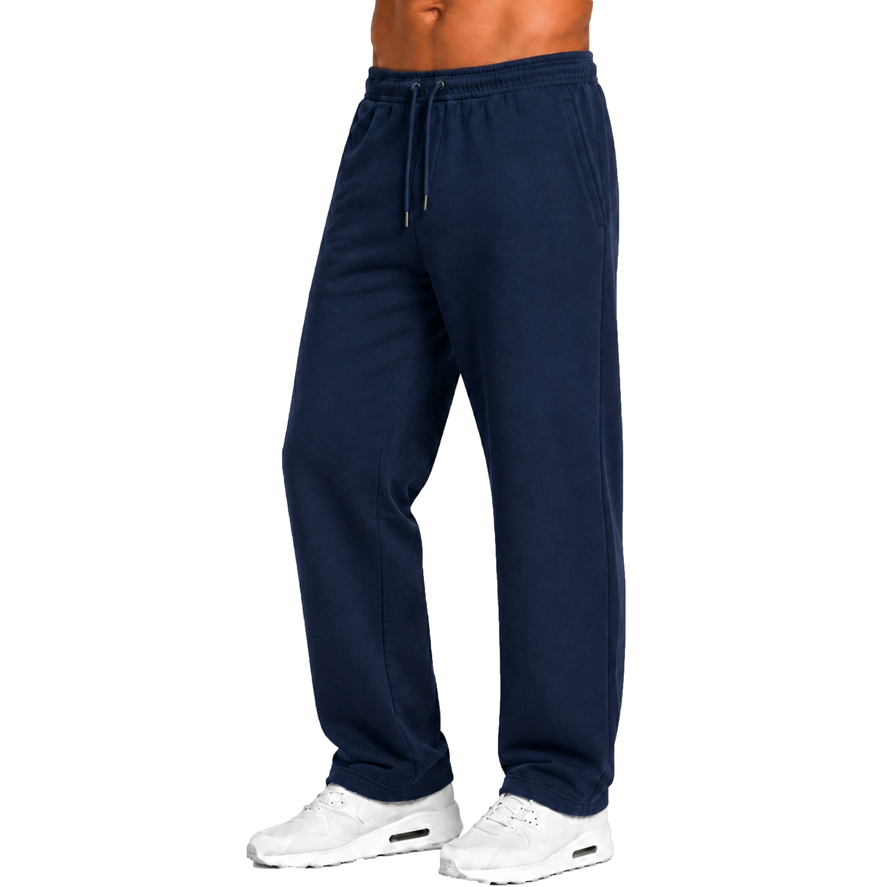 Men's Tech Fleece Open Bottom Sweatpants - JMTFP-355-NV-2XL