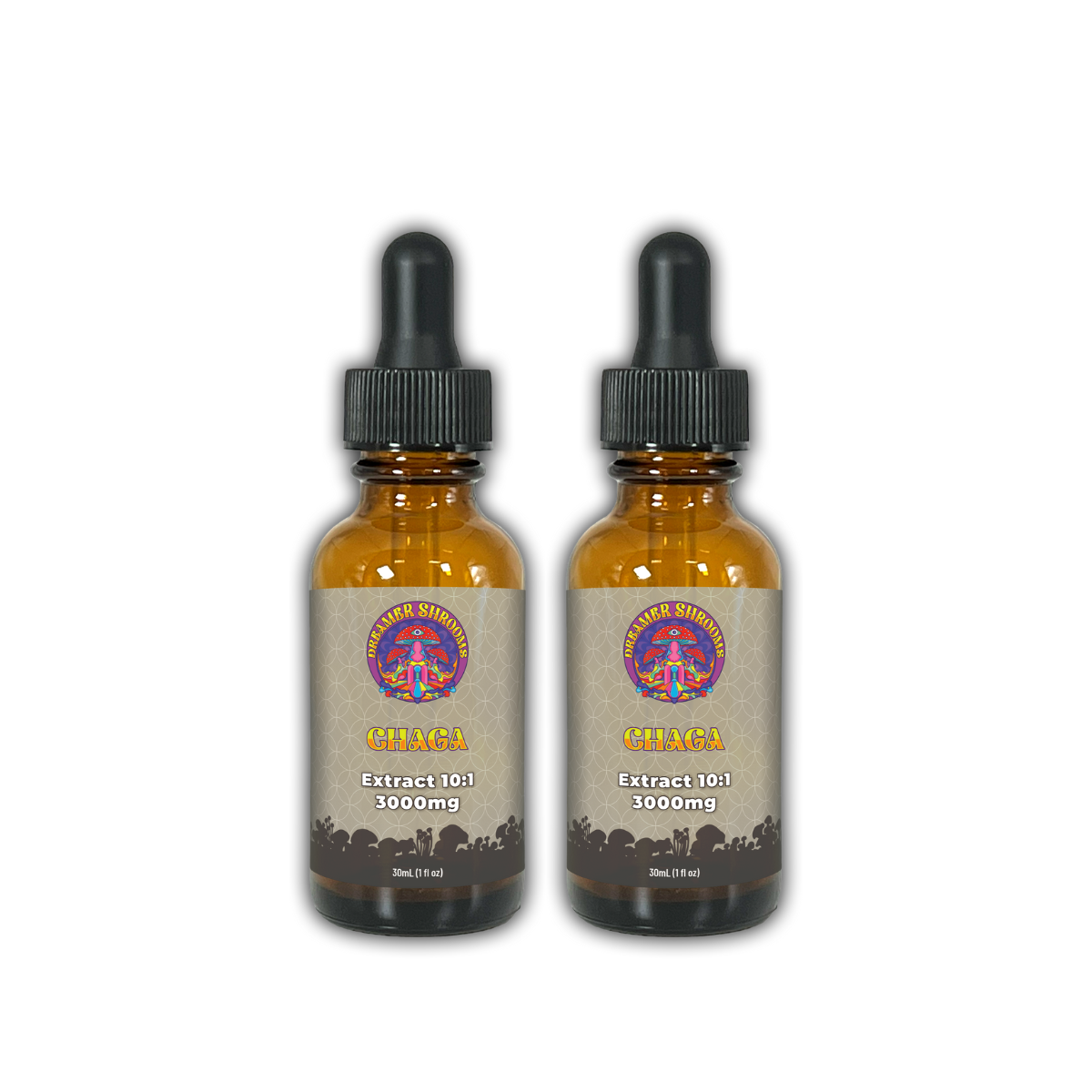 Dreamer Shrooms Chaga Mushroom Extract Tincture - 2x Chaga Extract Tincture 30ml