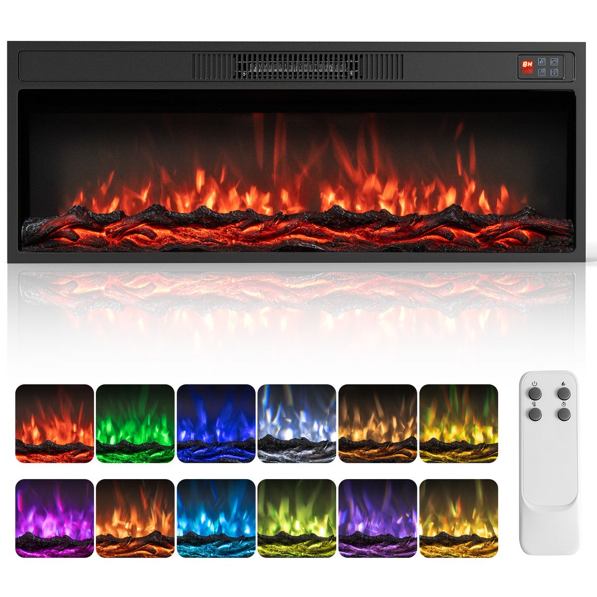 Recessed Electric Fireplace   Fireplace40