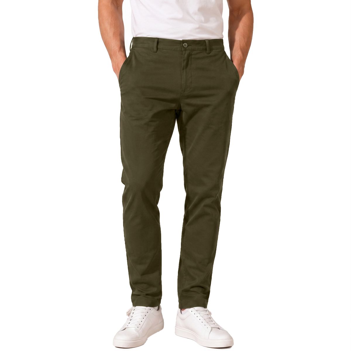 Men's Super Stretch Slim Fit Everyday Chino Pants - JMSSTP-300-OL-42