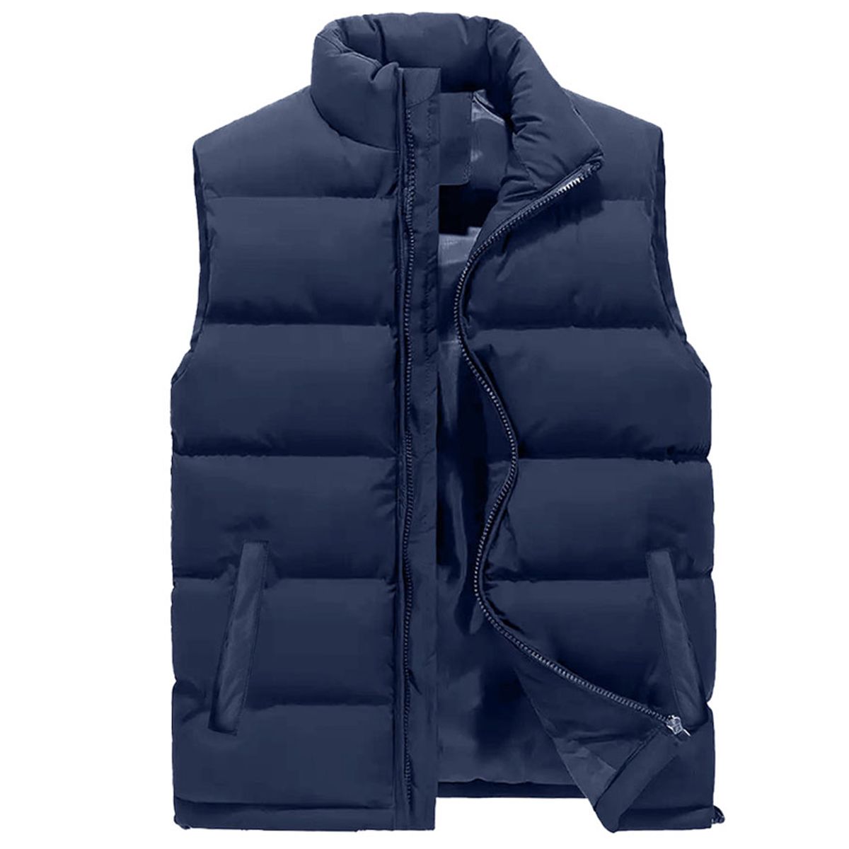 Men's Heavyweight Puffer Bubble Vest - VE-02 / NV / L
