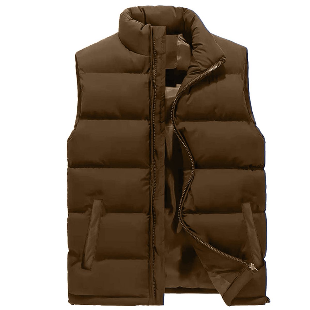 Men's Heavyweight Puffer Bubble Vest - VE-02 / BN / L