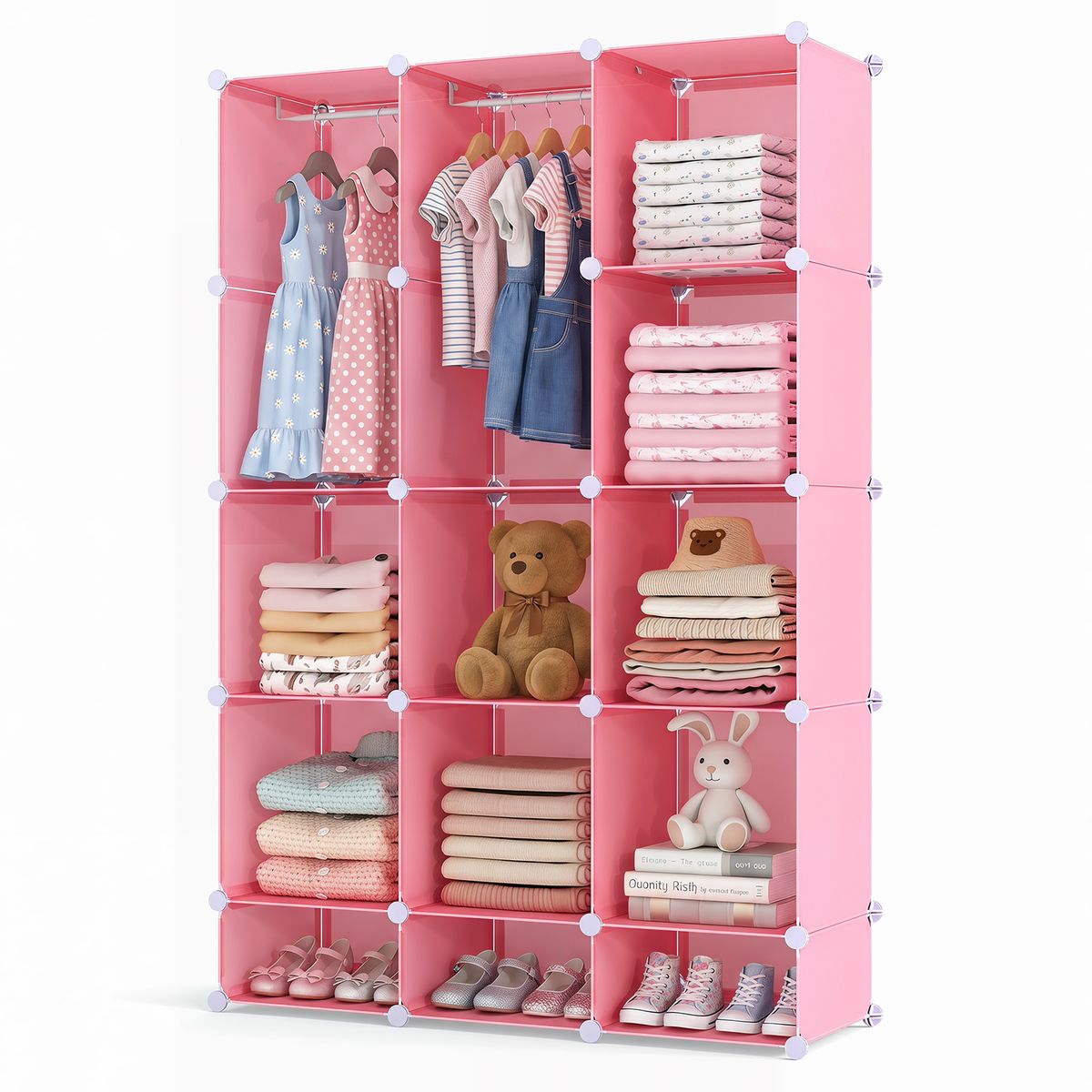 Modular Kids Closet   13CubePink