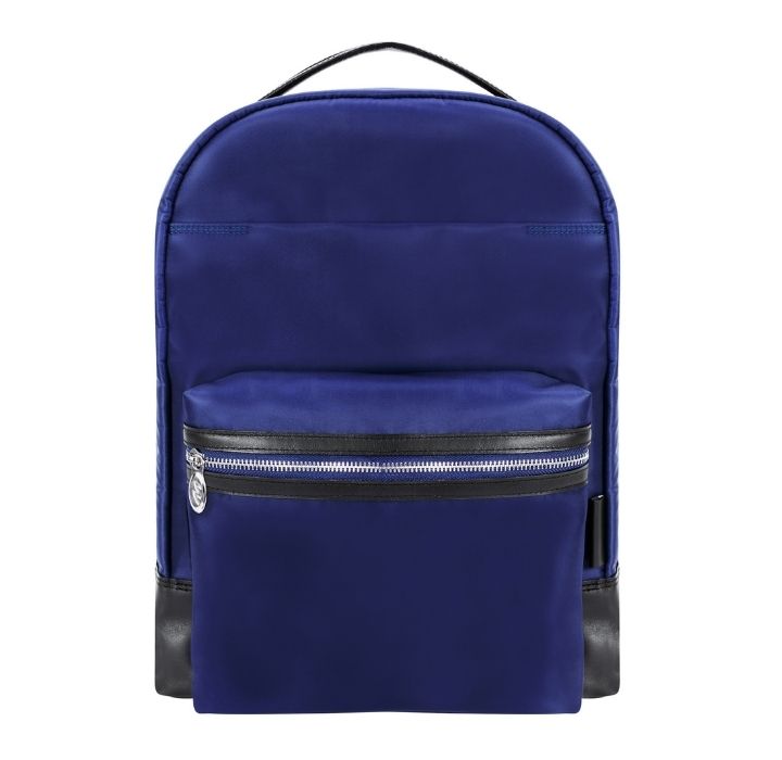 McKlein PARKER Laptop Backpack, Small, Navy (18557), Navy Blue, Nylon | Quill