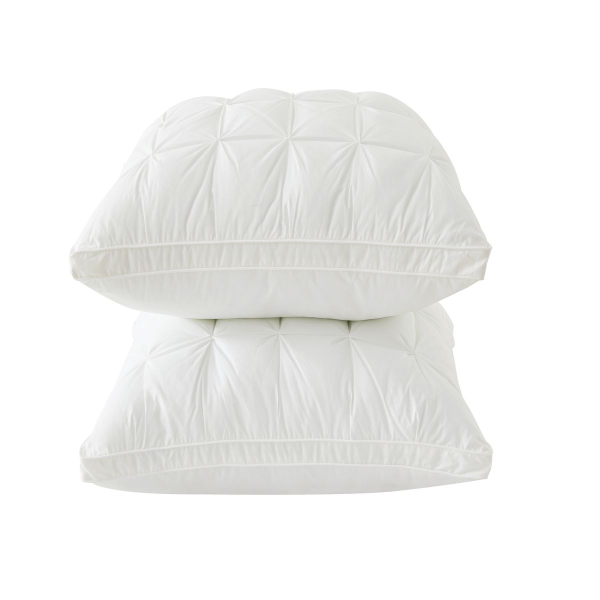 Ellen Tracy Puffy Gusseted Down Alternative Cotton Pillow (2-Pack) - King / White