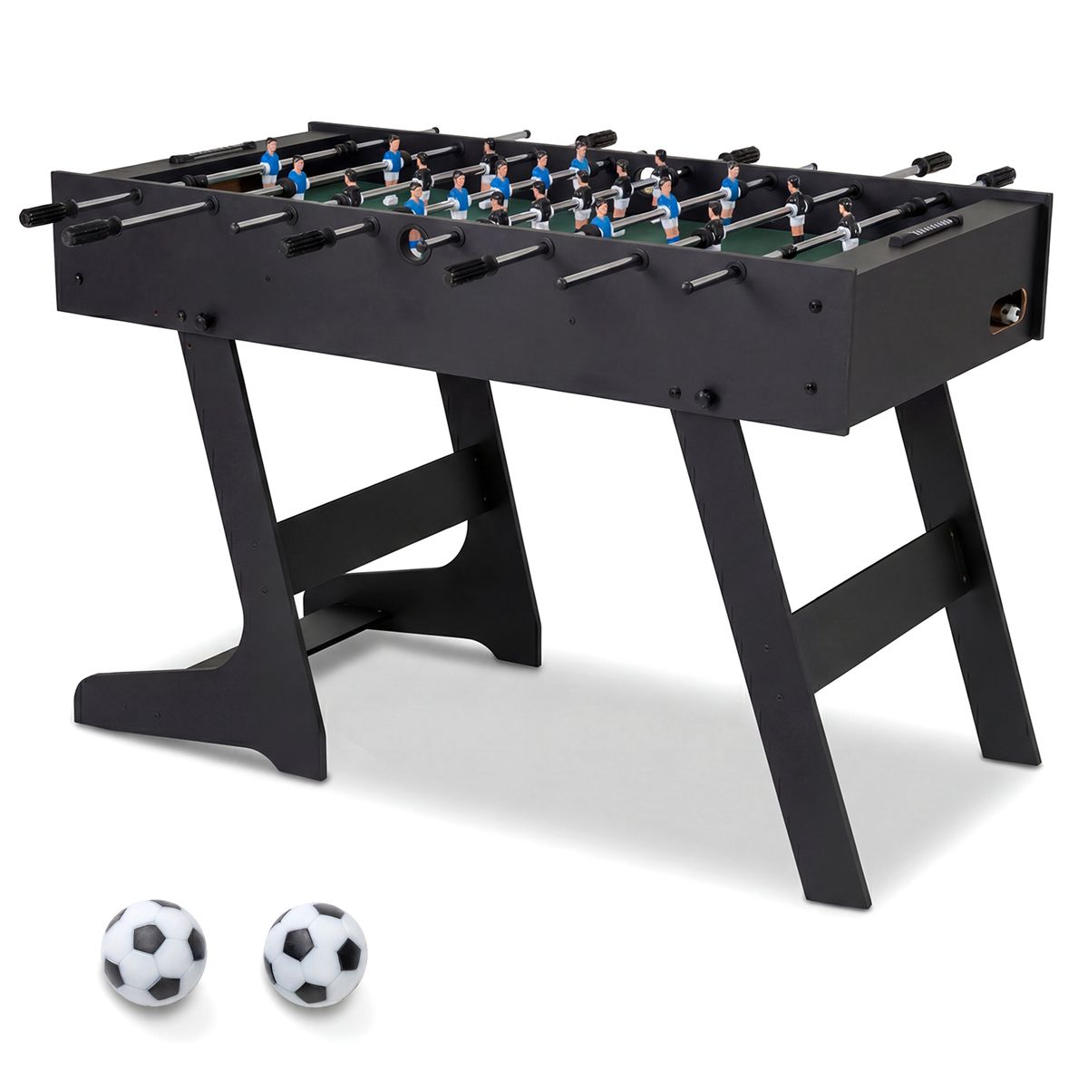 Folding Foosball Table - Black