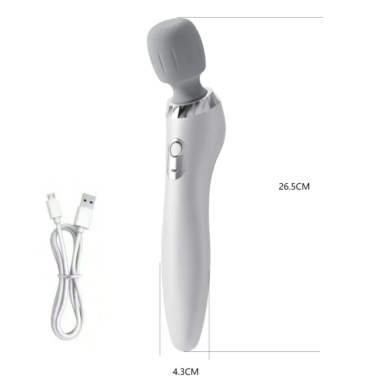 Portable Full Body Electric Massage Stick - White