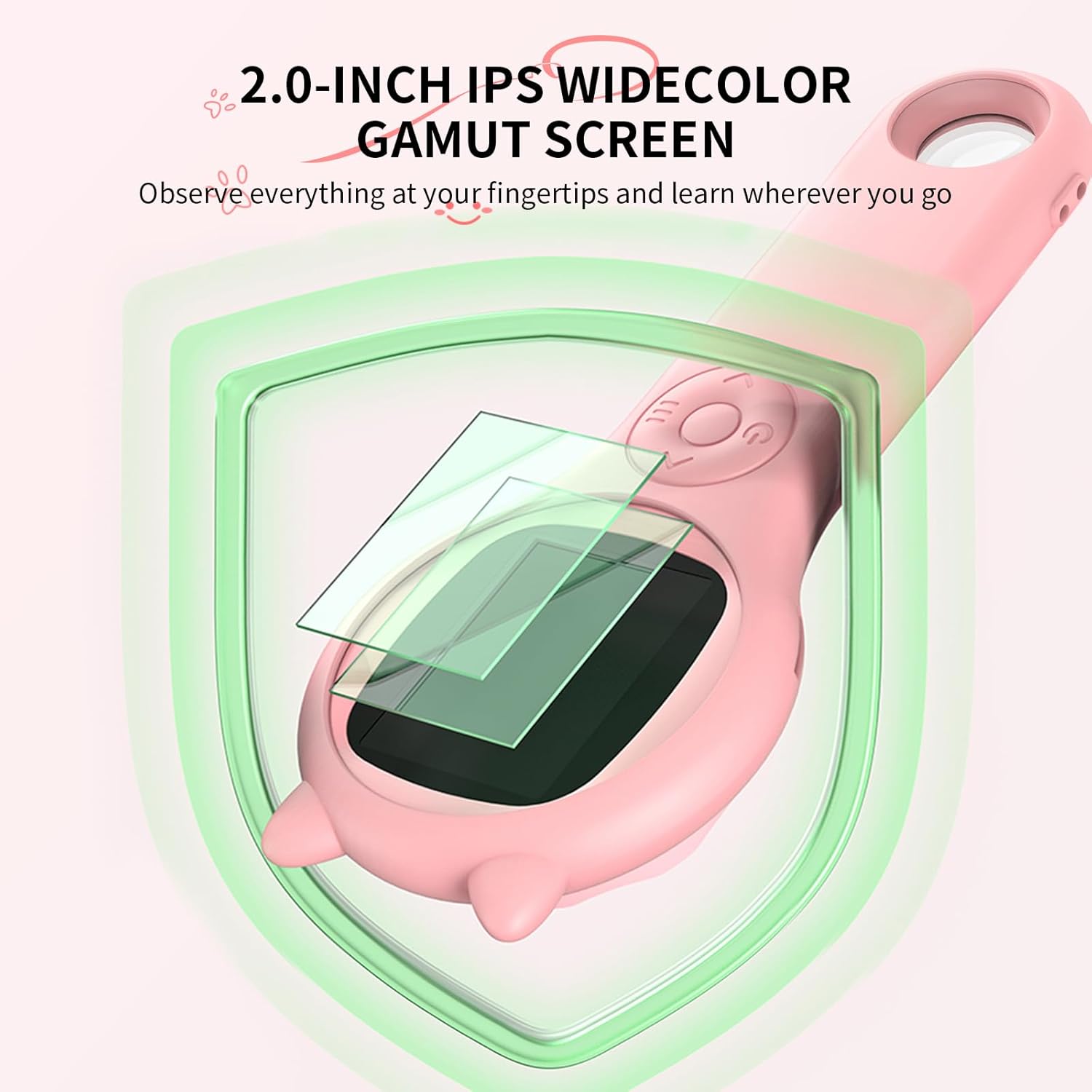 Mini Pocket Digital Microscope For Kids - Pink