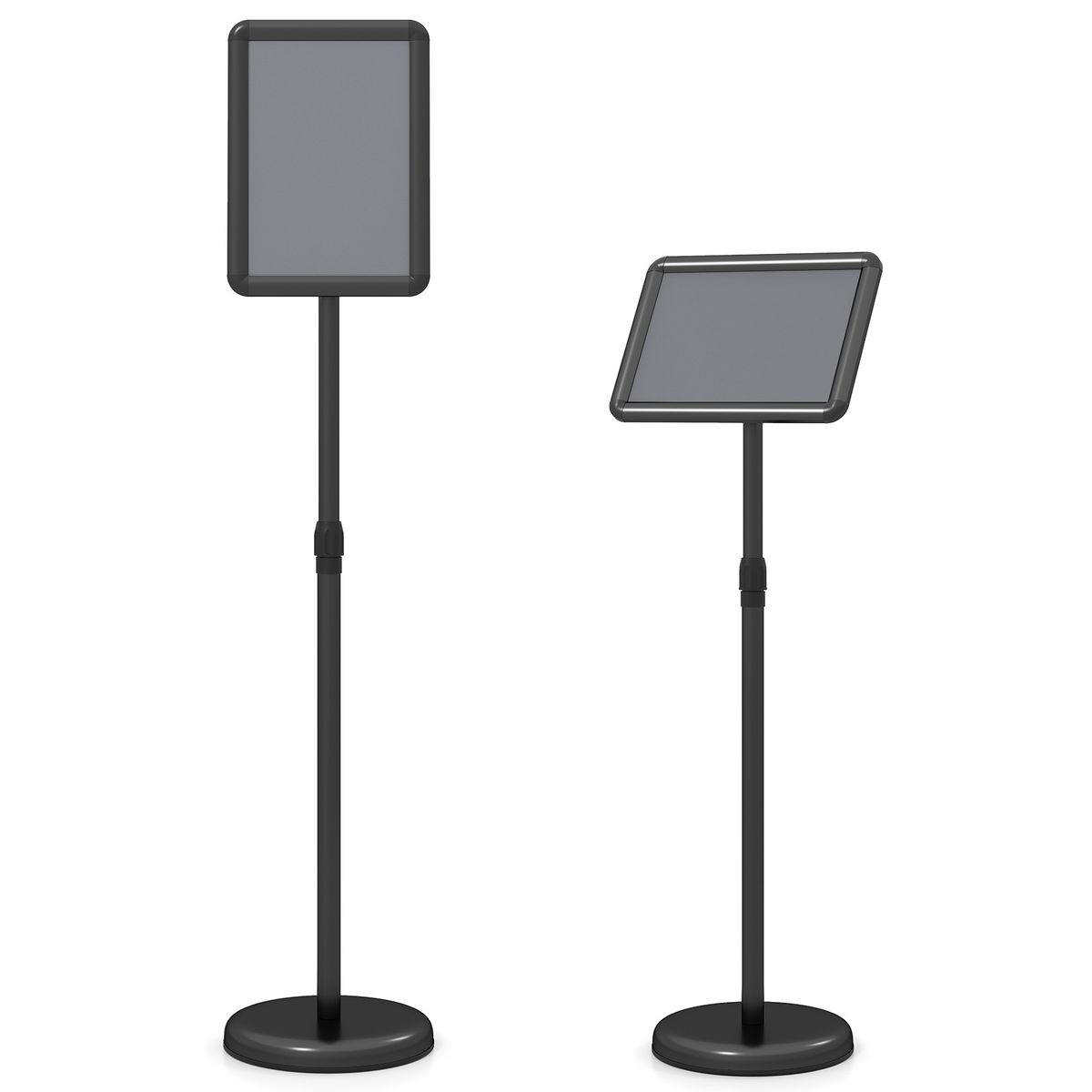 Sign Holder Stand (1- or 2-Pack) - 8.5 x 11 Inch-Black-2