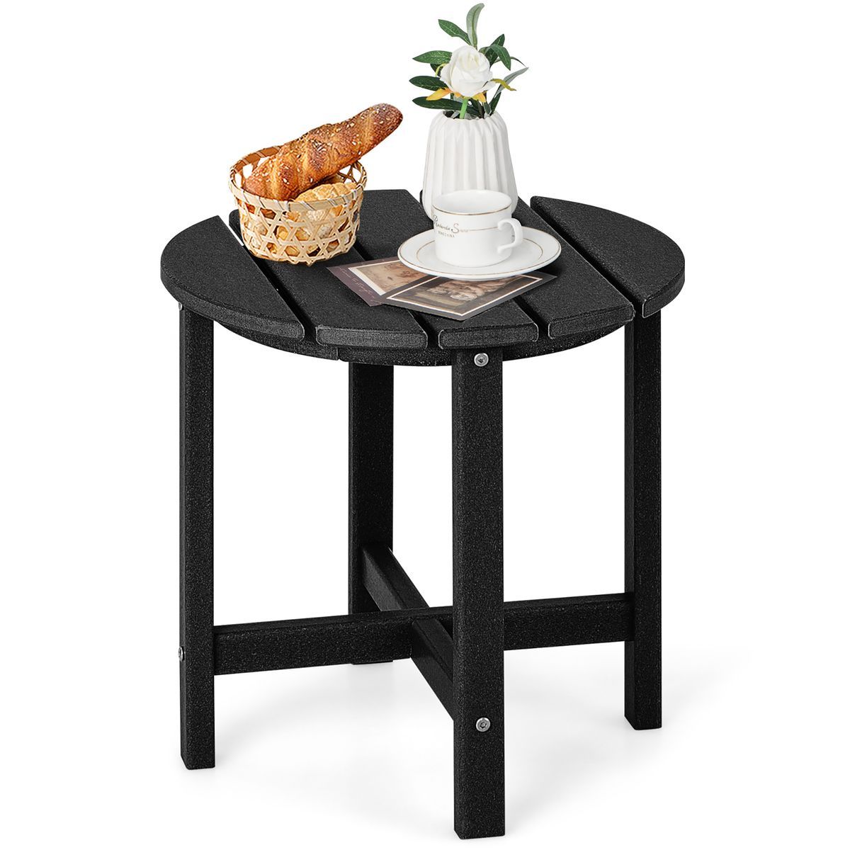 18'' Adirondack Patio Side Table - 18'' Side Table BK