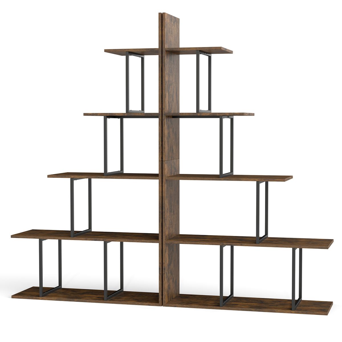 5-Tier Stepped Bookshelf (1- or 2-Pack) - 2 PCS