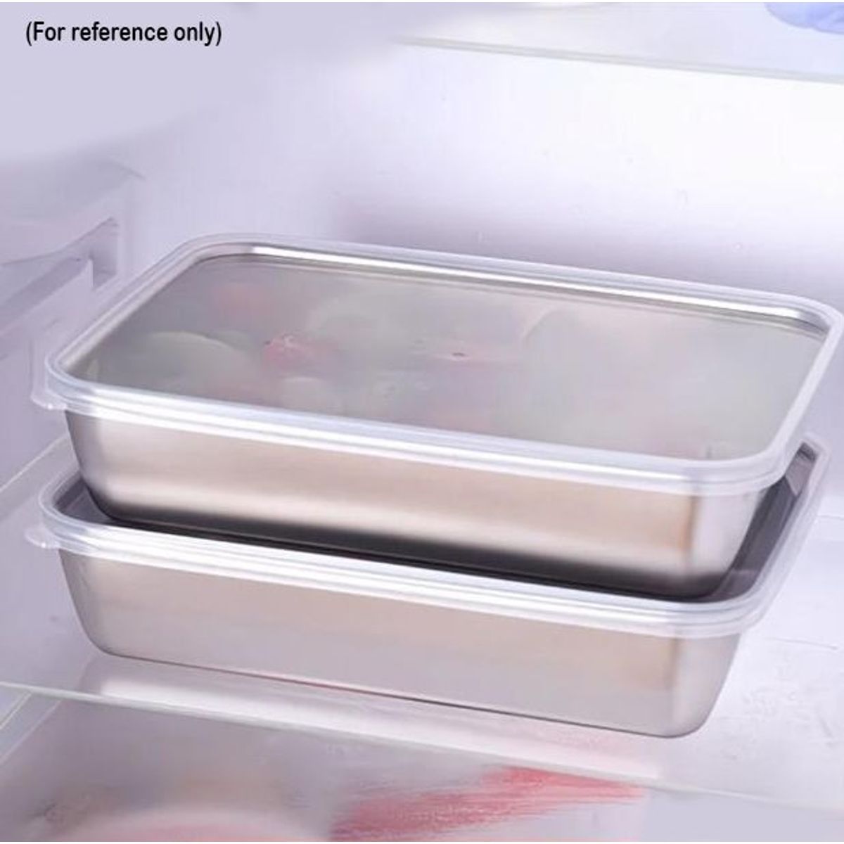 Leak Proof Plastic Lid Airtight Meat Storage Container - Black-2pack
