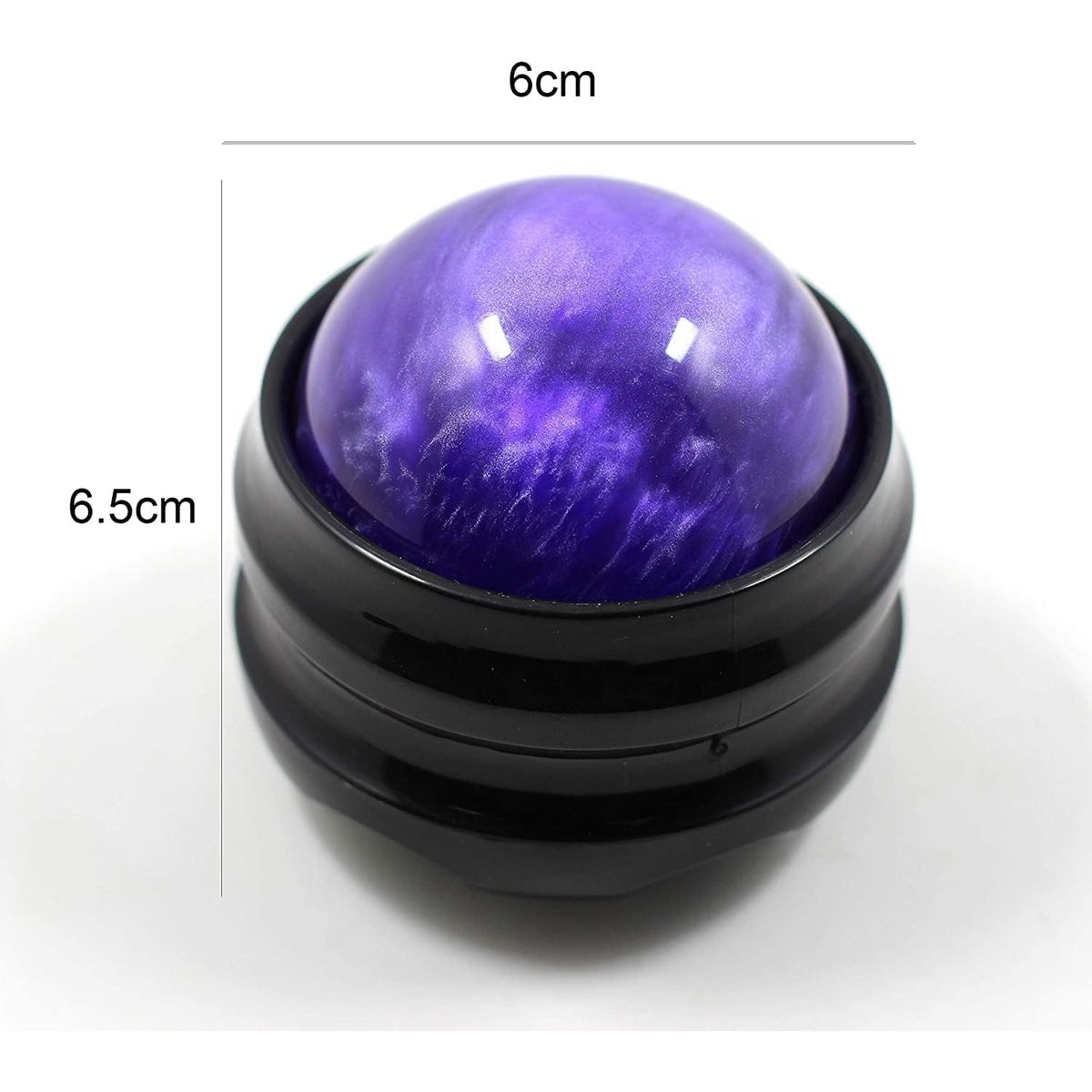 Manual Massage Ball Massager and Therapy Device - Purple