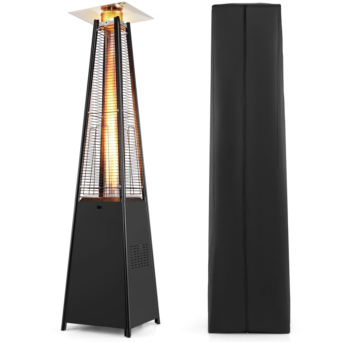 Pyramid Patio Heater  - Black