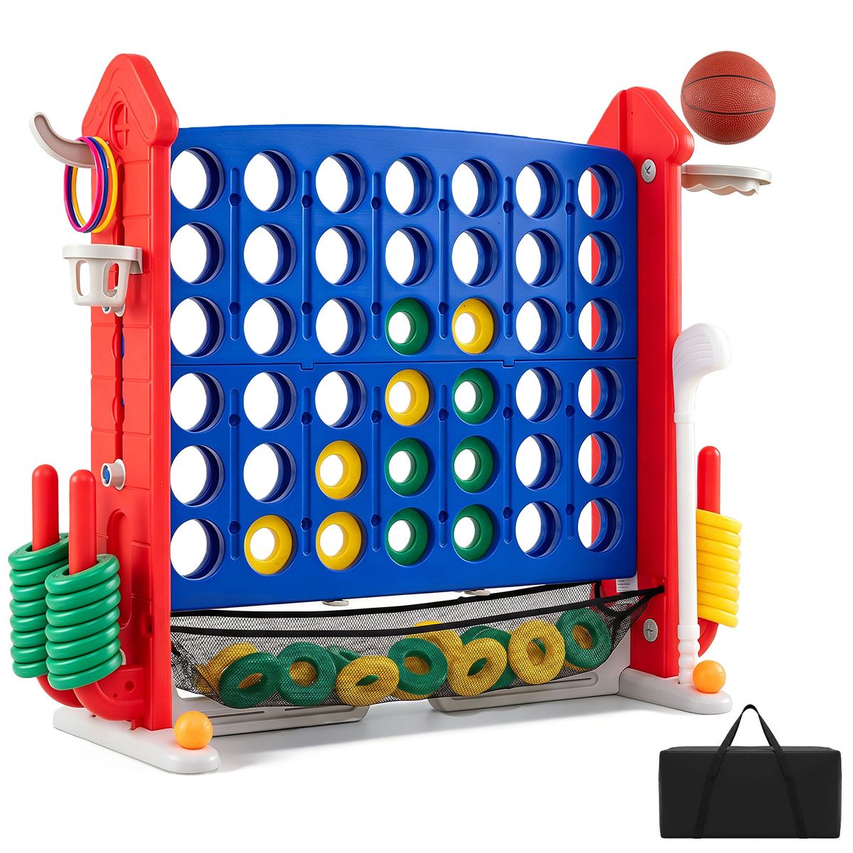 4-in-1 Activity Hub - Blue+Red