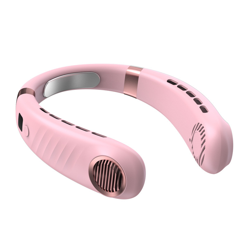 Wearable Neck Air Conditioner Fan Pink