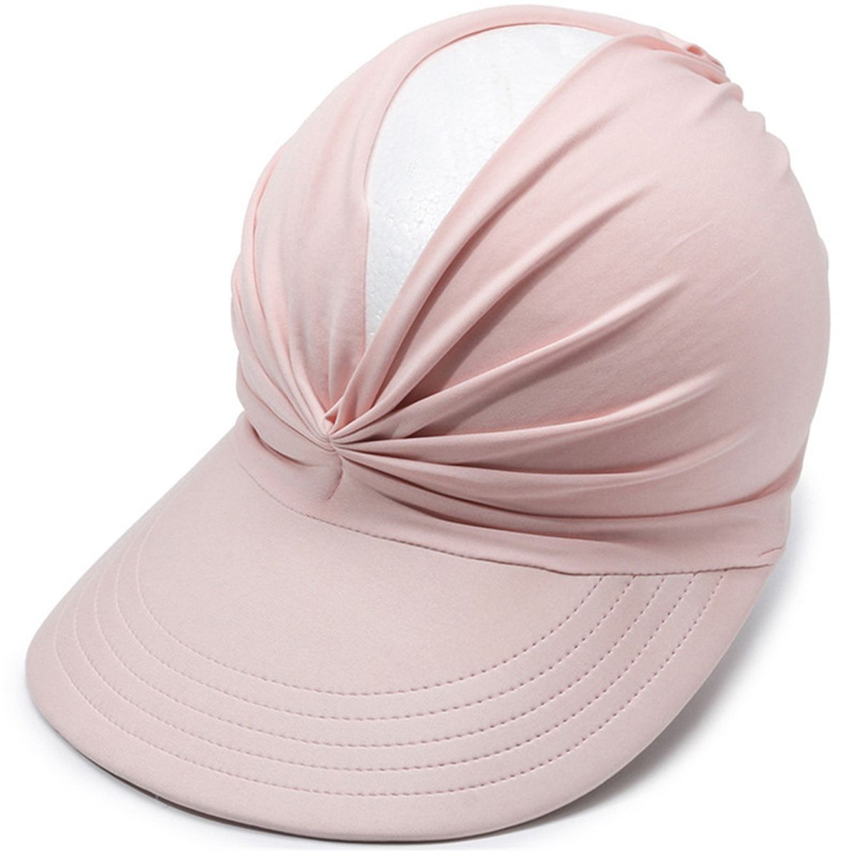Women's Ponytail Sun Visor Hat - Light Pink