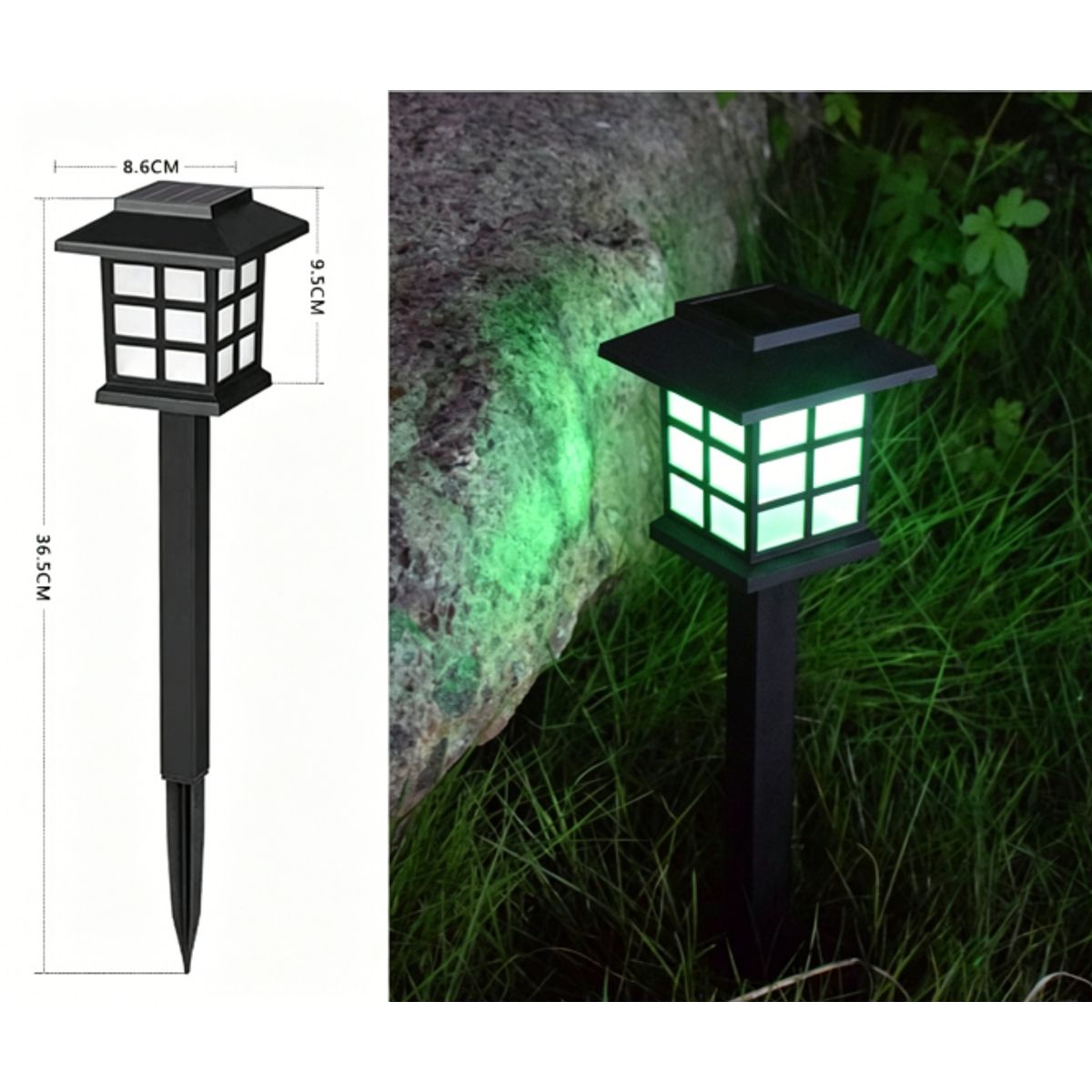 Outdoor Garden Stake Lights - Colorful Light-2 pack