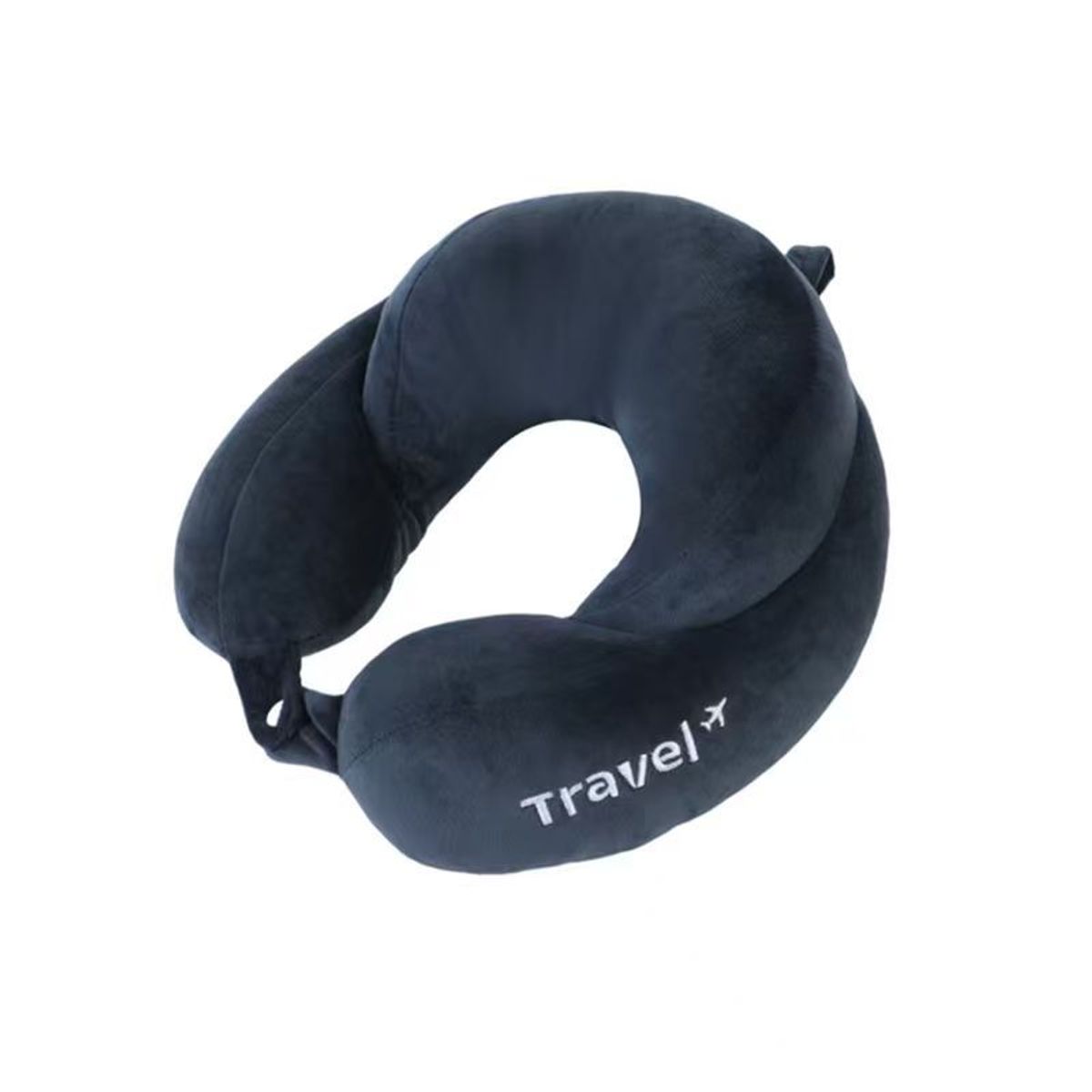 Ergonomic Memory Foam Travel Neck Pillow - Dark Blue