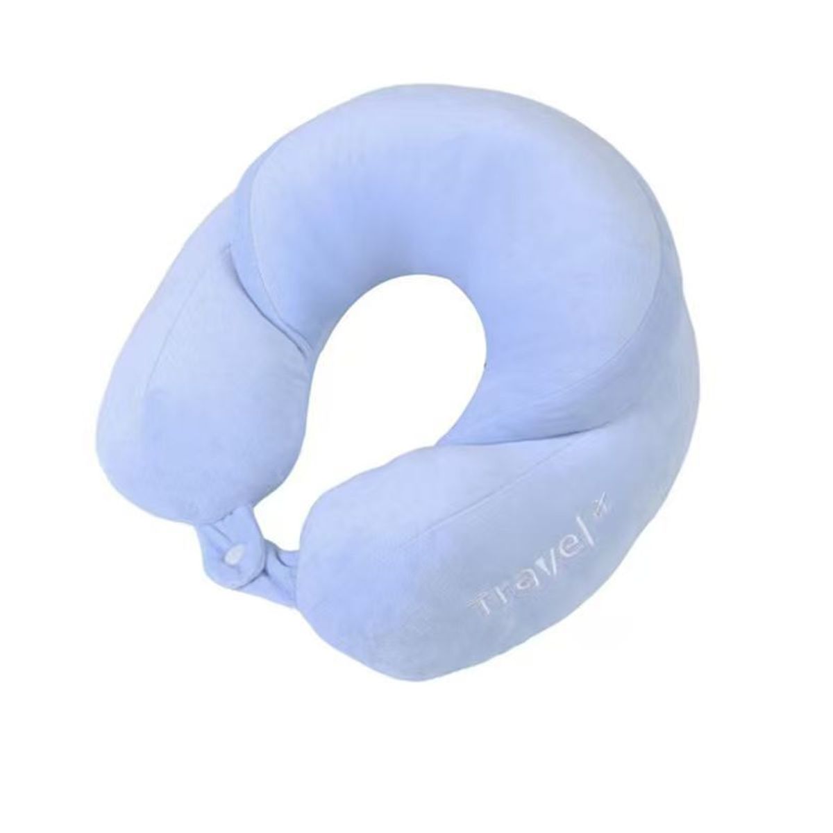 Ergonomic Memory Foam Travel Neck Pillow - Blue