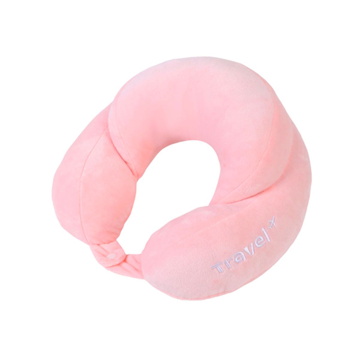 Ergonomic Memory Foam Travel Neck Pillow - Pink