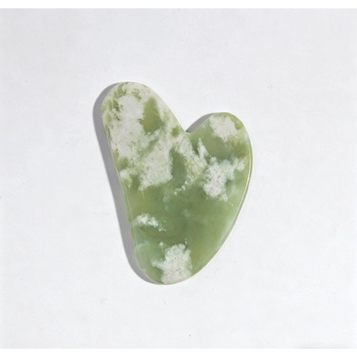 Heart Jade Gua Sha Board - Jadeite